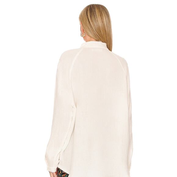 Free People Summer Daydream Button Down in White - Picture 5 of 5